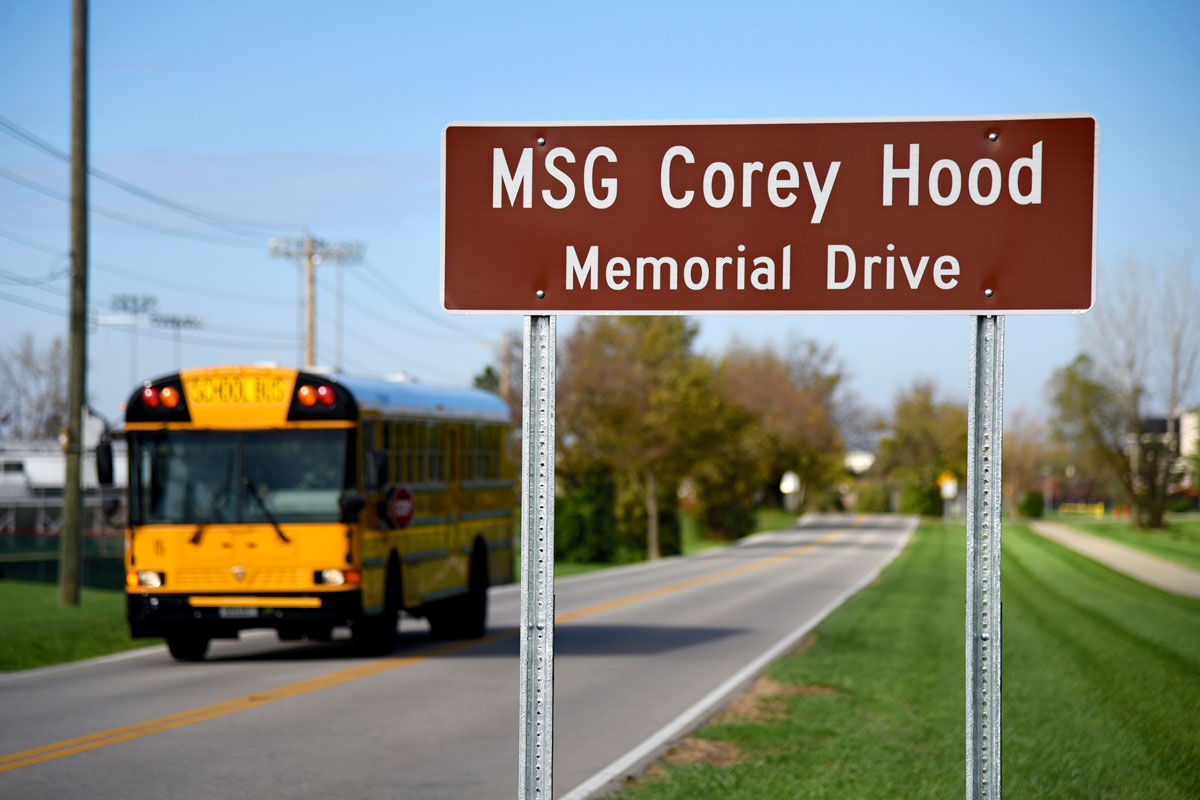 Corey Hood – Road Dedication Announcement