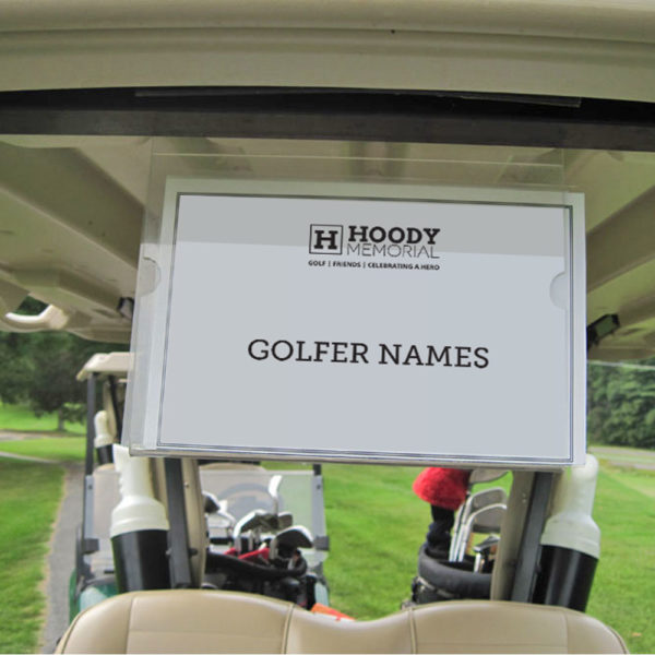 hoody memorial golf cart sponsor